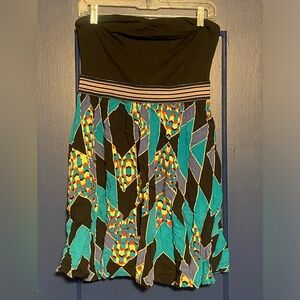 Xhilaration Colorful Strapless Dress